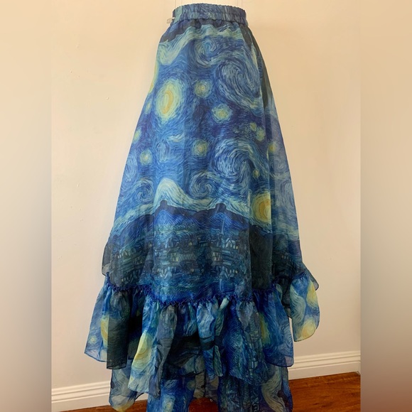 Selkie STARRY NIGHT Peony Skirt - Picture 4 of 7